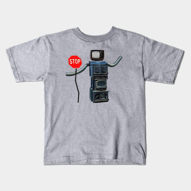 Media Machine Kids T-Shirt by WSTAIRS